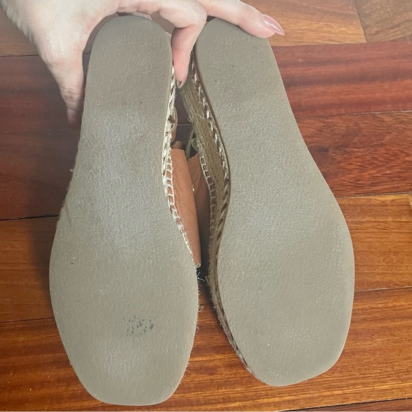 Rag & Bone Sayre Espadrille Wedge Sandals Leather Brown 6.5  37 Quiet Luxury - Picture 11 of 11